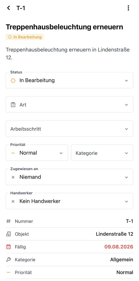 Verwaltio Companion: Tickets und Aufgaben
